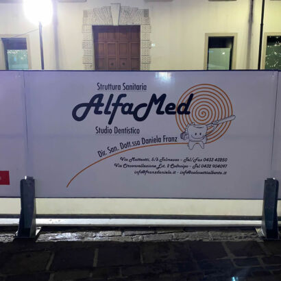 alfamed sponsorizza la pista di ghiaccio di Tolmezzo